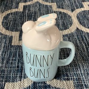 Rae Dunn Easter “BUNNY BUNS” Mug with Topper